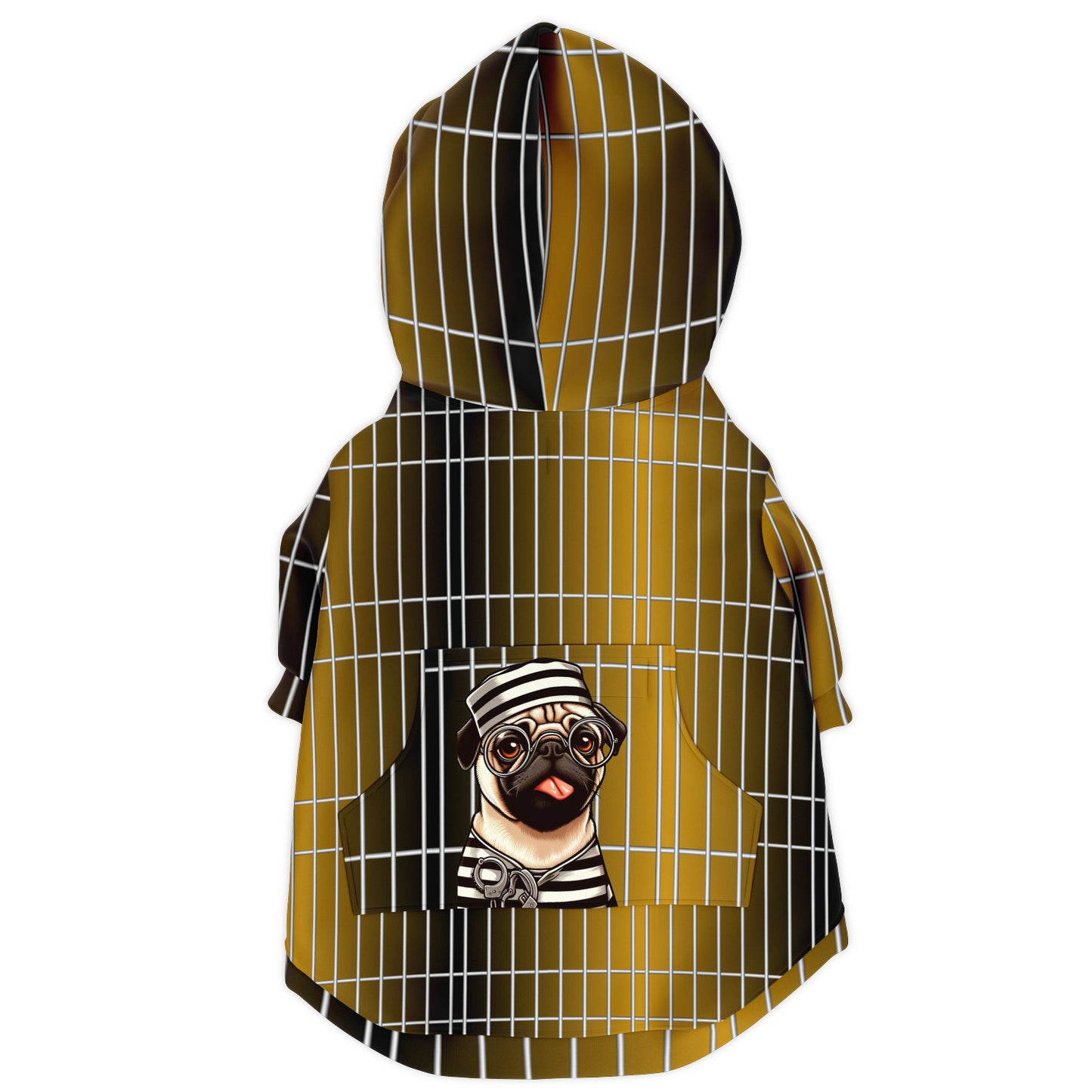 Baron - Pug Zip-Up Hoodie