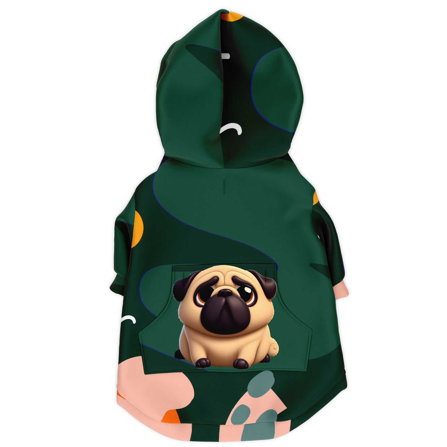 Lucy - Pug Zip-Up Hoodie
