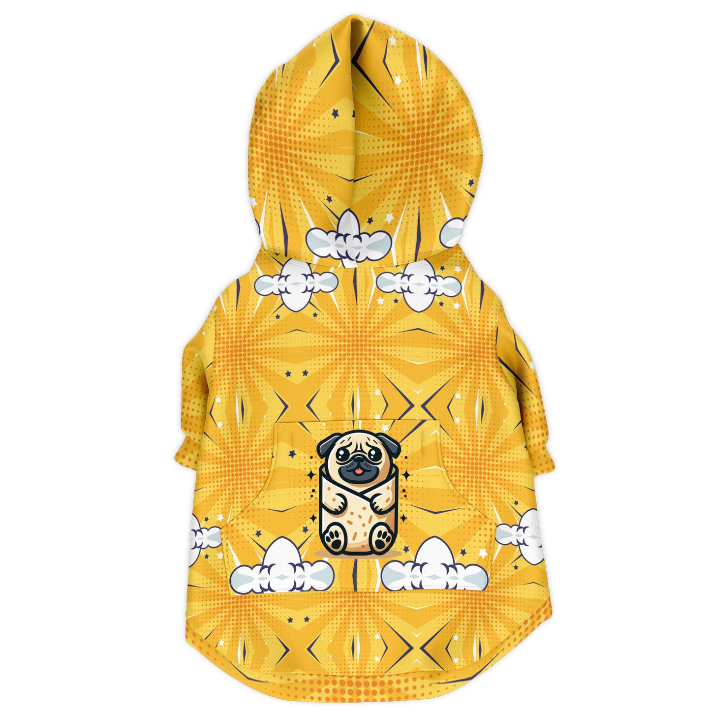 Hank - Pug Zip-Up Hoodie