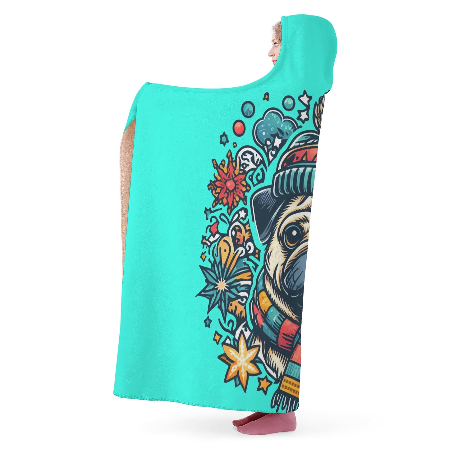 Doodle - Hooded Blanket