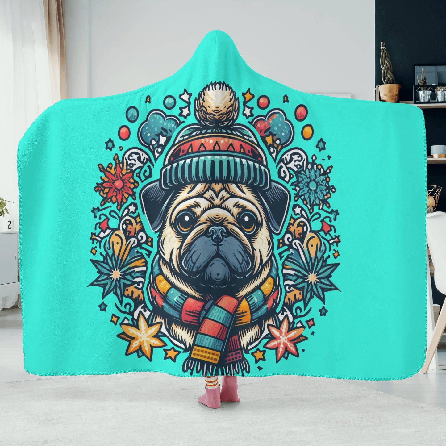 Doodle - Hooded Blanket