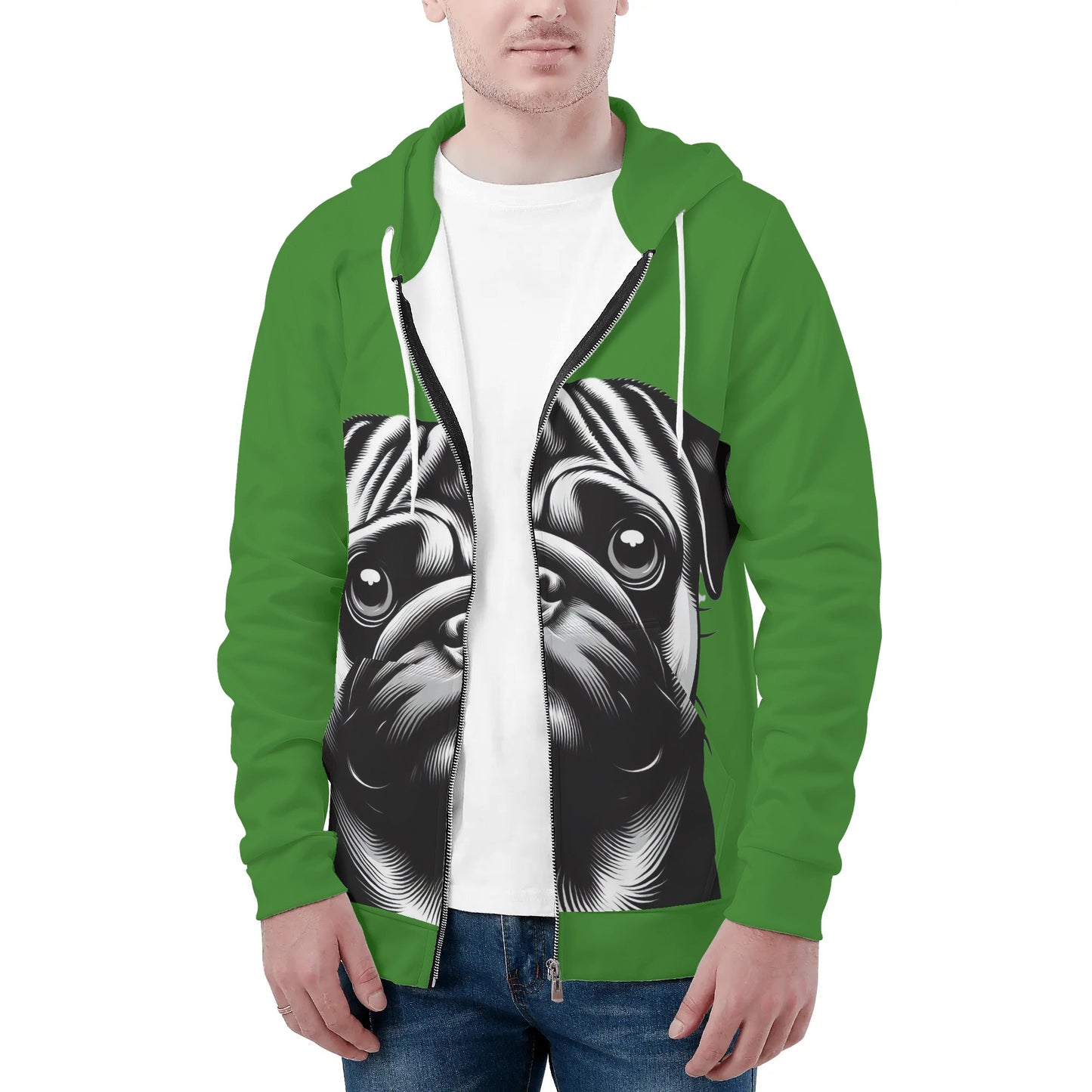 Bark - All Over Print Zip Up Hoodie