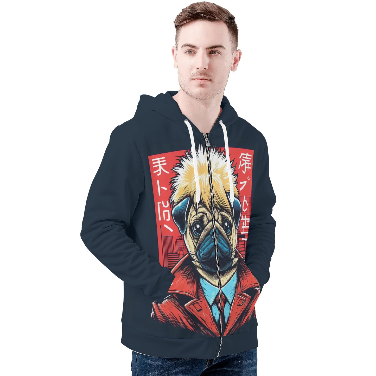 Ursa - All Over Print Zip Up Hoodie