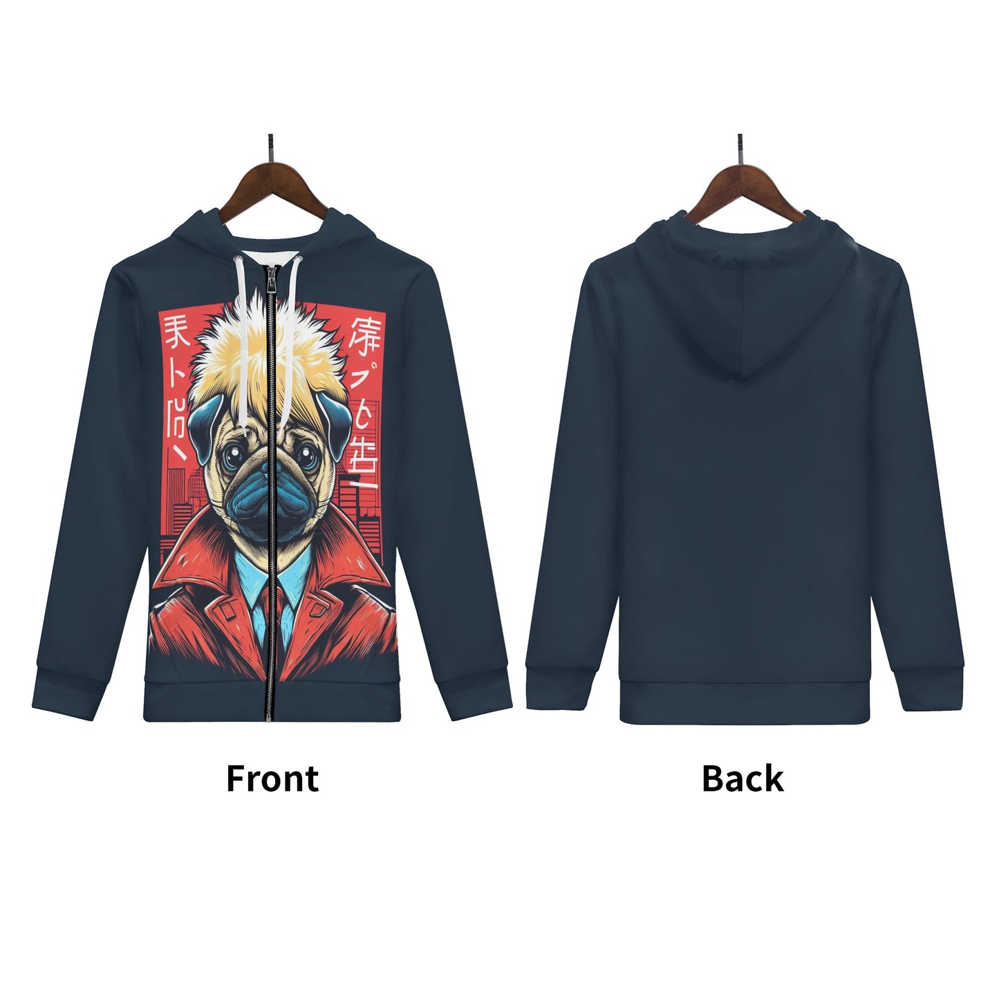 Ursa - All Over Print Zip Up Hoodie