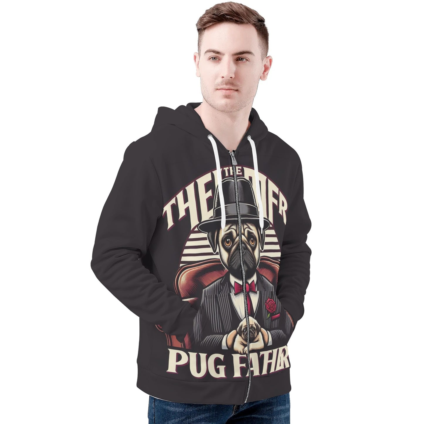 Mondo - All Over Print Zip Up Hoodie
