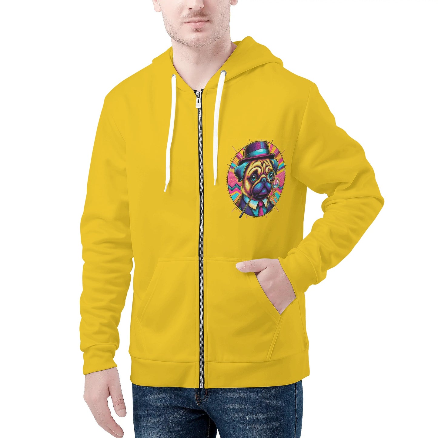 Mojo - All Over Print Zip Up Hoodie
