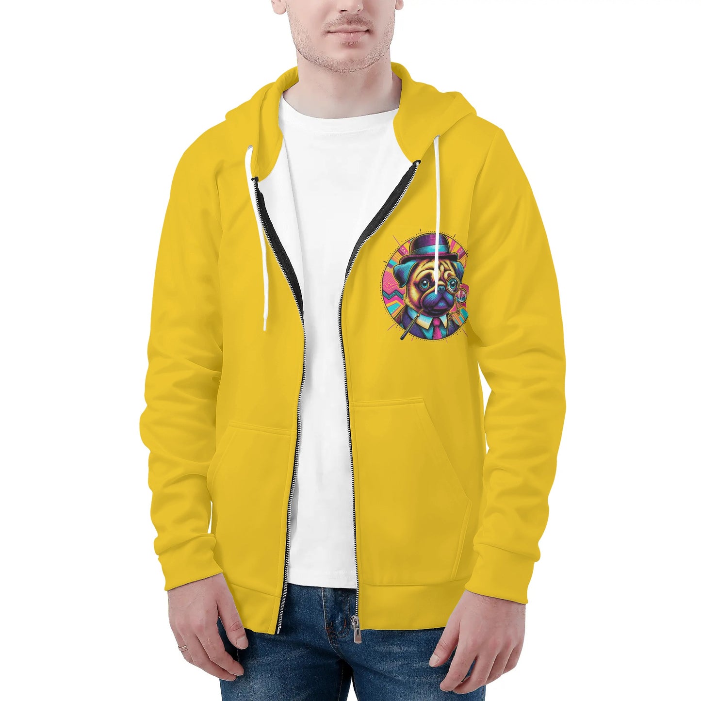 Mojo - All Over Print Zip Up Hoodie