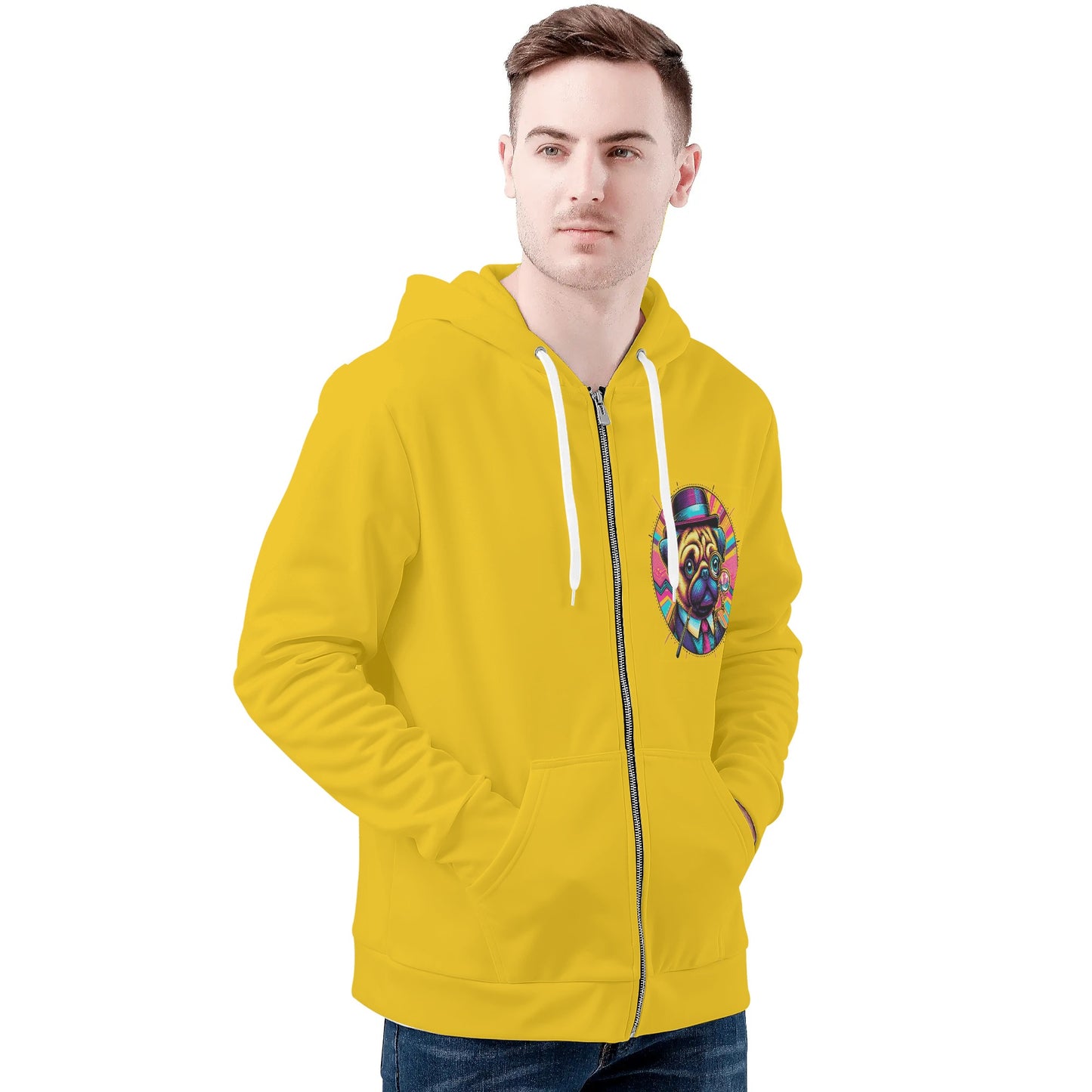 Mojo - All Over Print Zip Up Hoodie