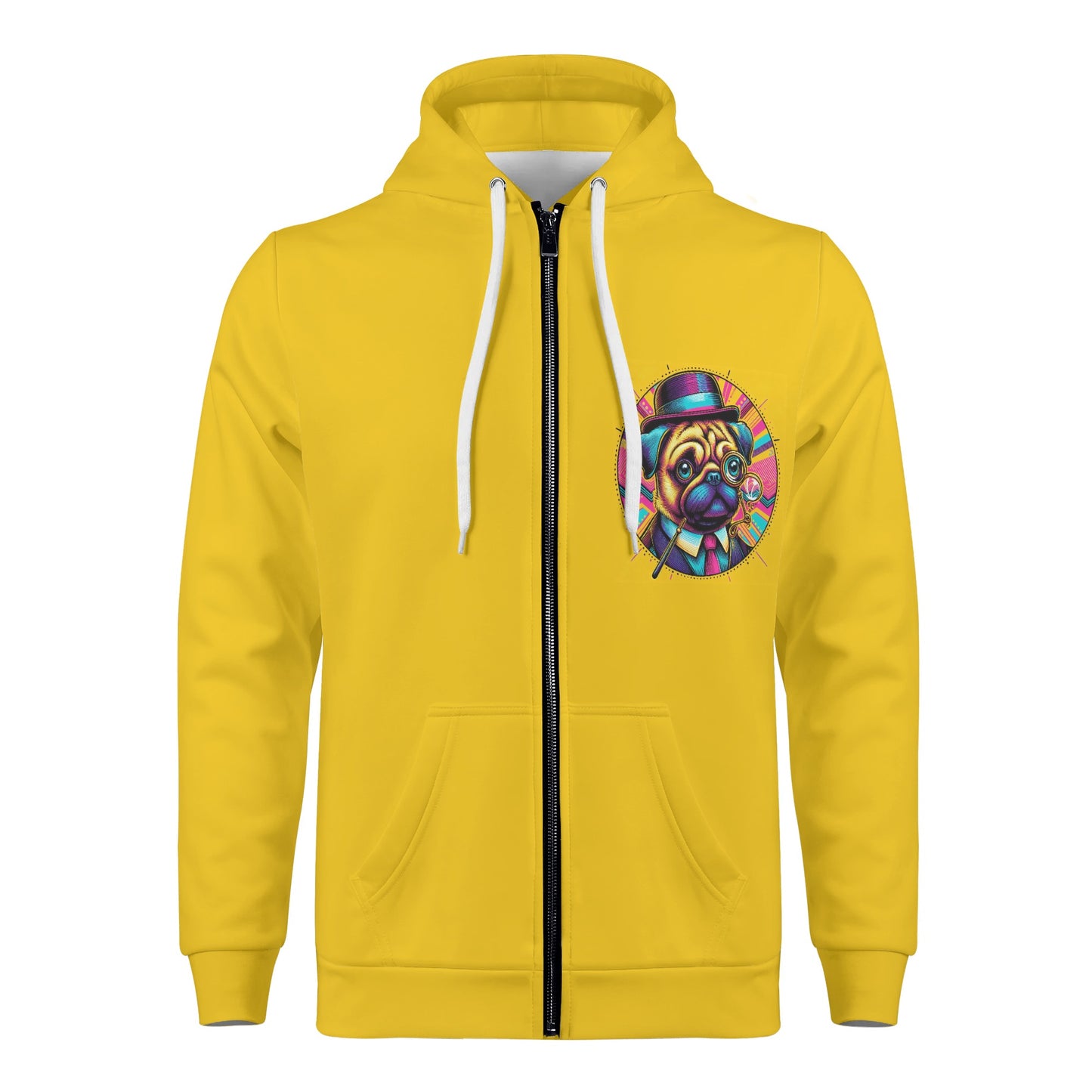 Mojo - All Over Print Zip Up Hoodie