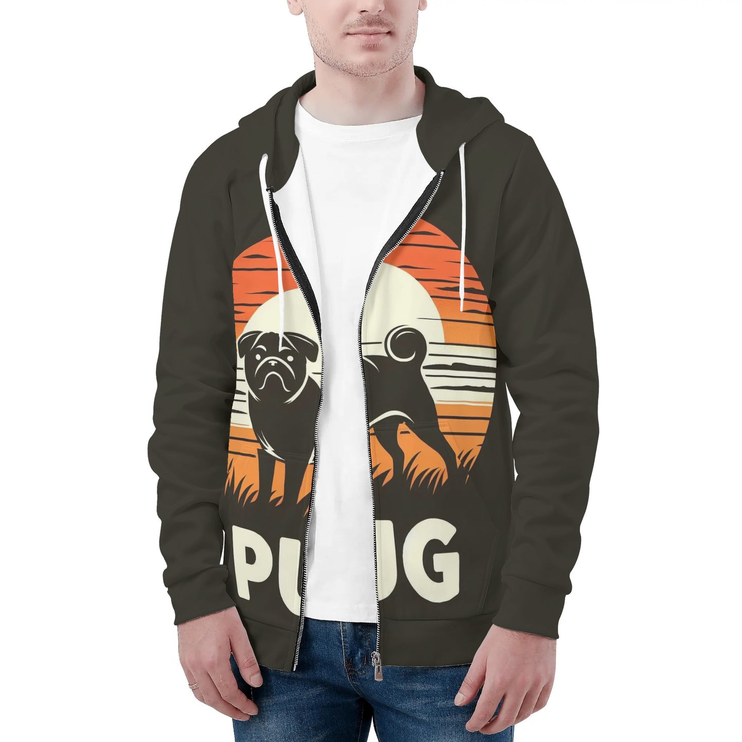 Jumbo - All Over Print Zip Up Hoodie