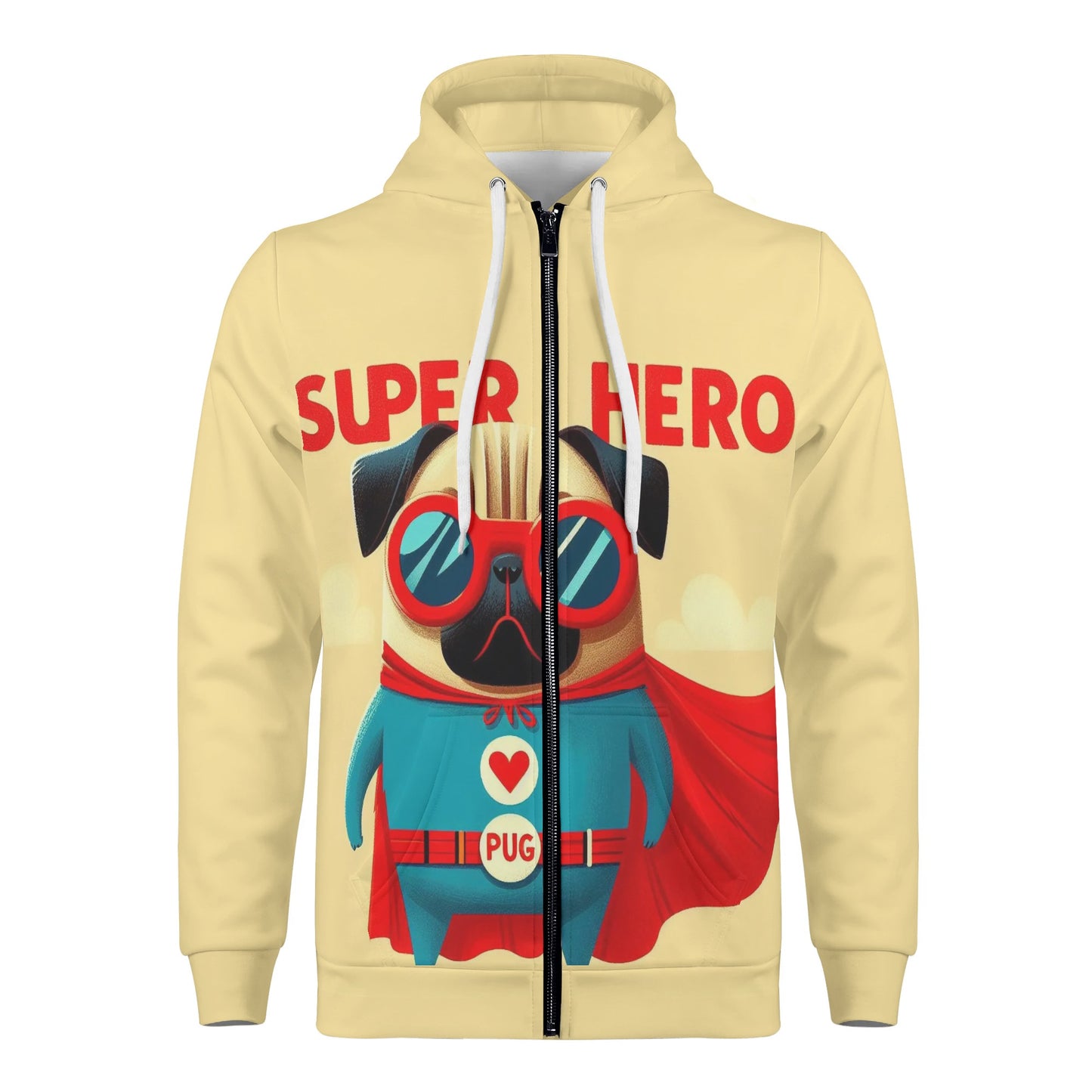 Dino - All Over Print Zip Up Hoodie