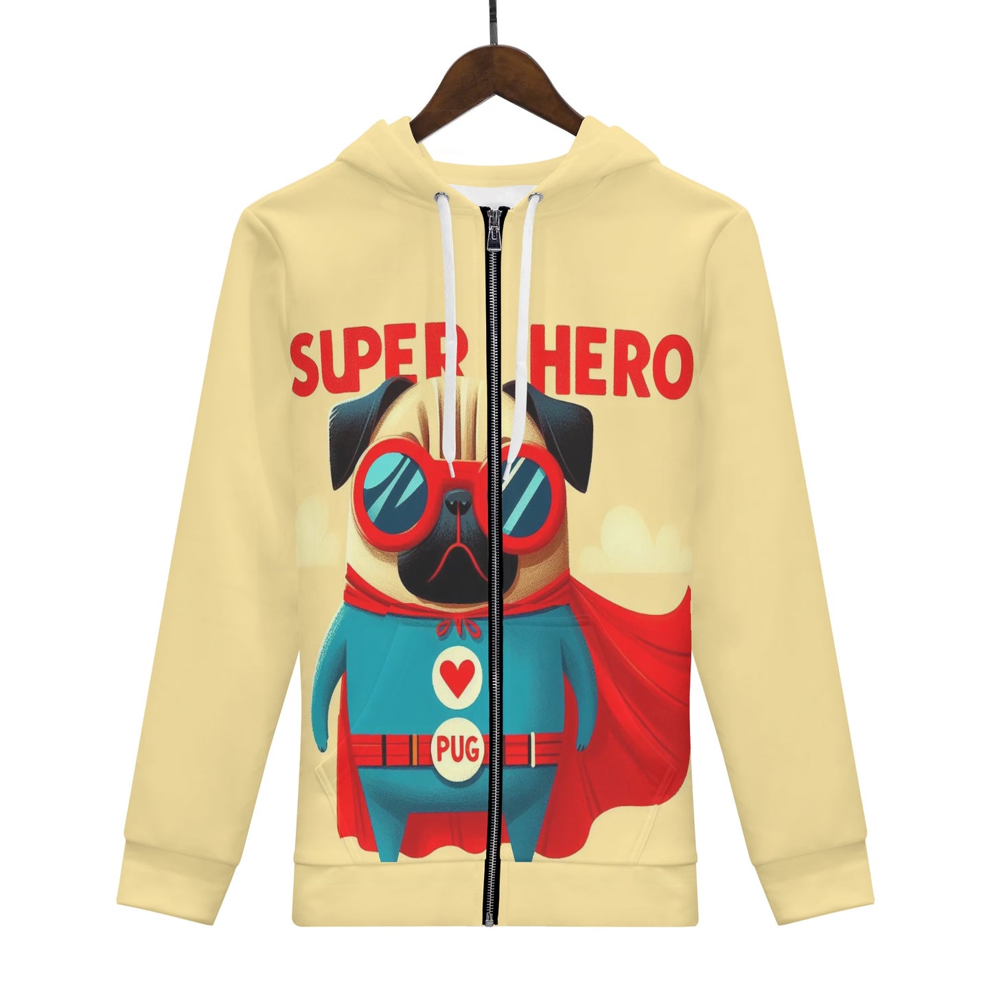Dino - All Over Print Zip Up Hoodie