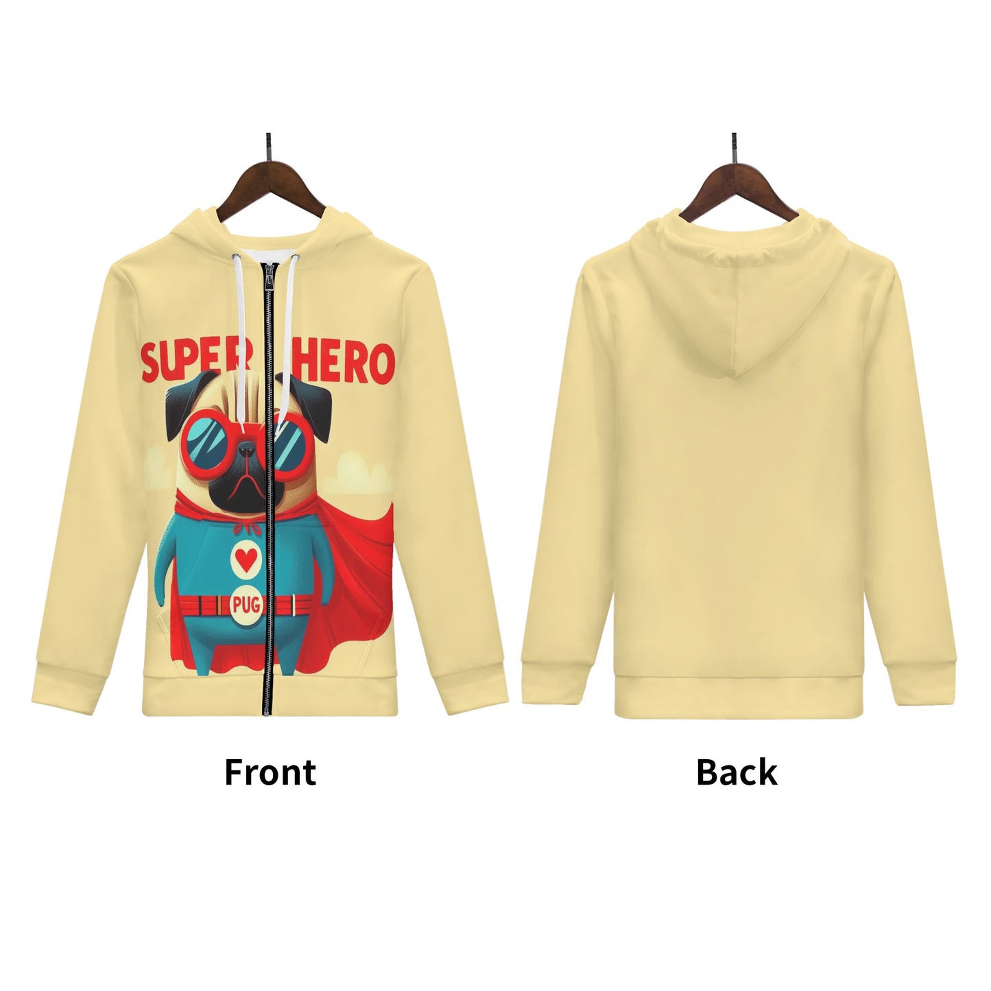 Dino - All Over Print Zip Up Hoodie