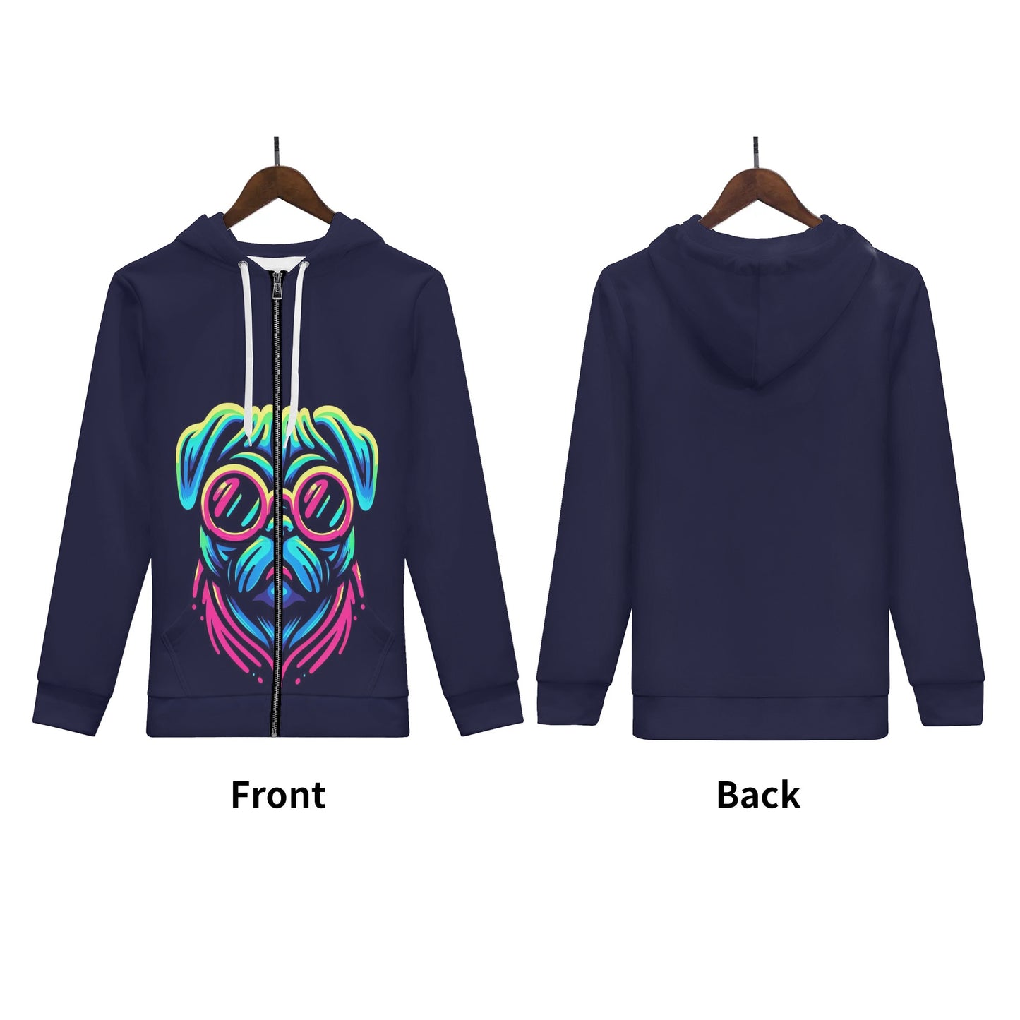 Cletus - All Over Print Zip Up Hoodie
