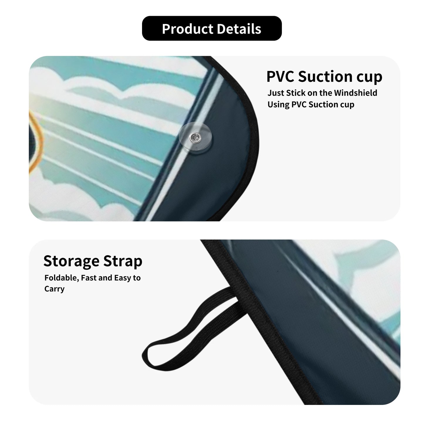 Button - Car Auto Sun Shade