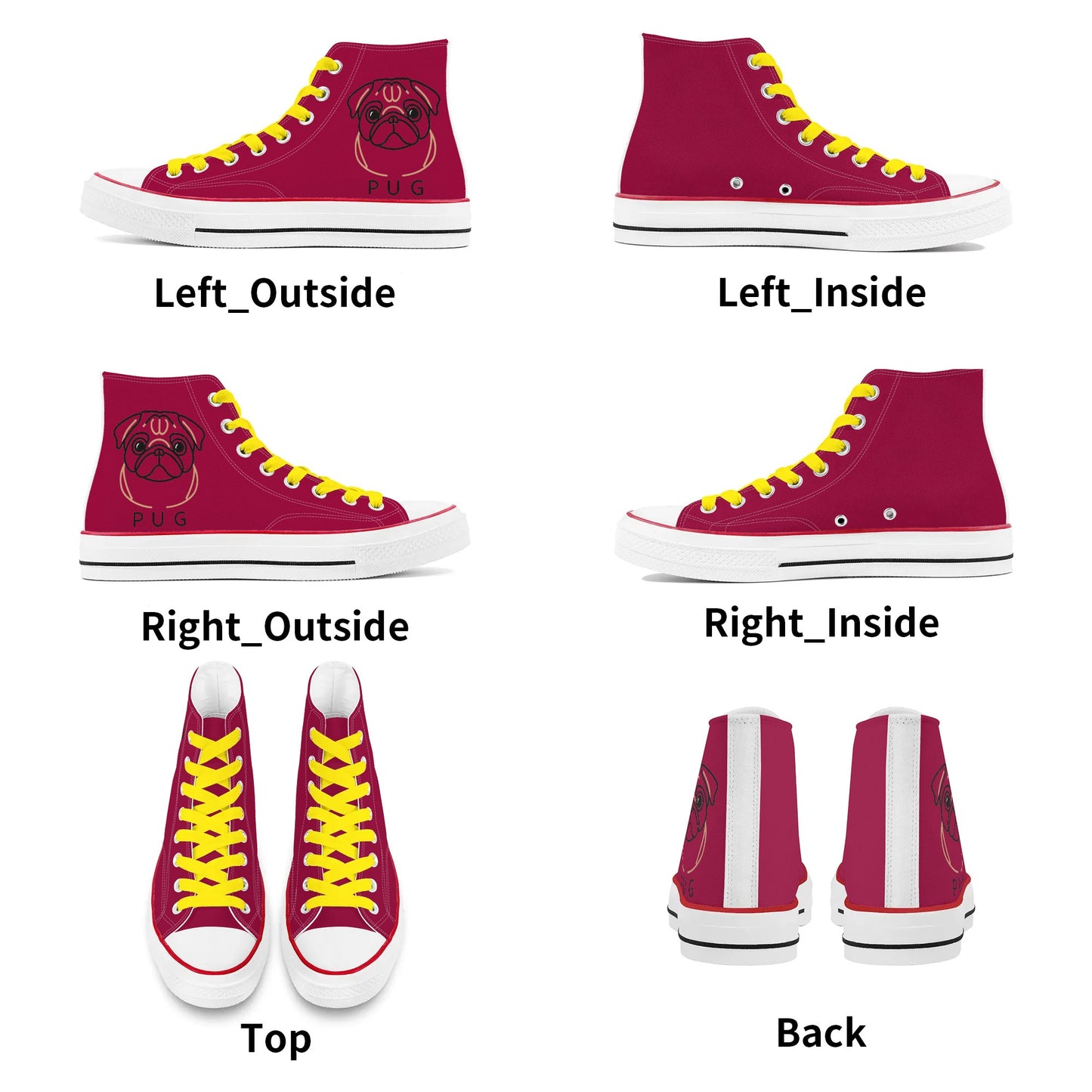 Riley - Classic High Top Canvas Shoes