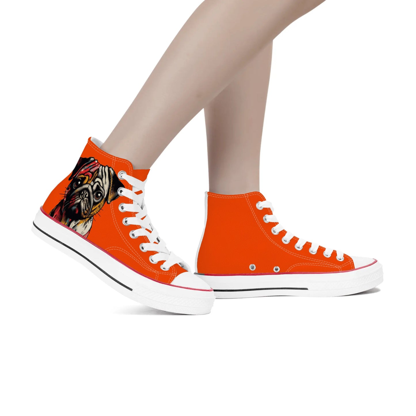 Paisley - Classic High Top Canvas Shoes