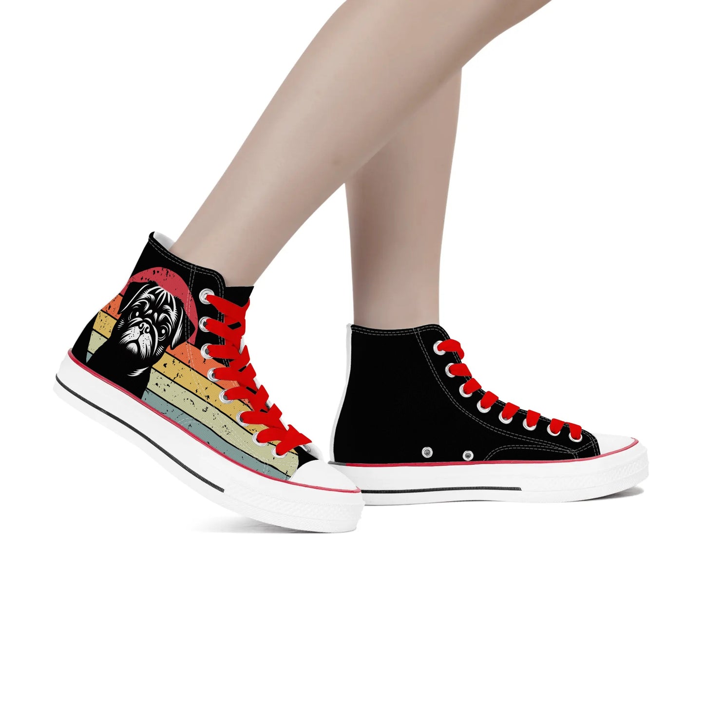 Mia - Classic High Top Canvas Shoes