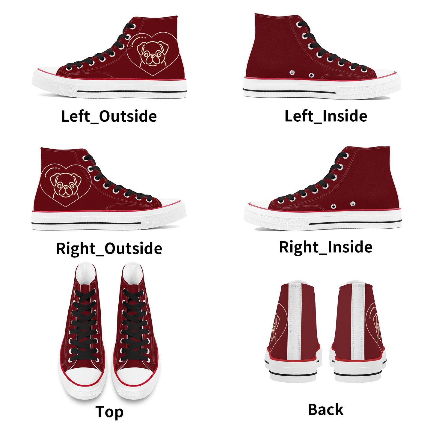 Lola - Classic High Top Canvas Shoes