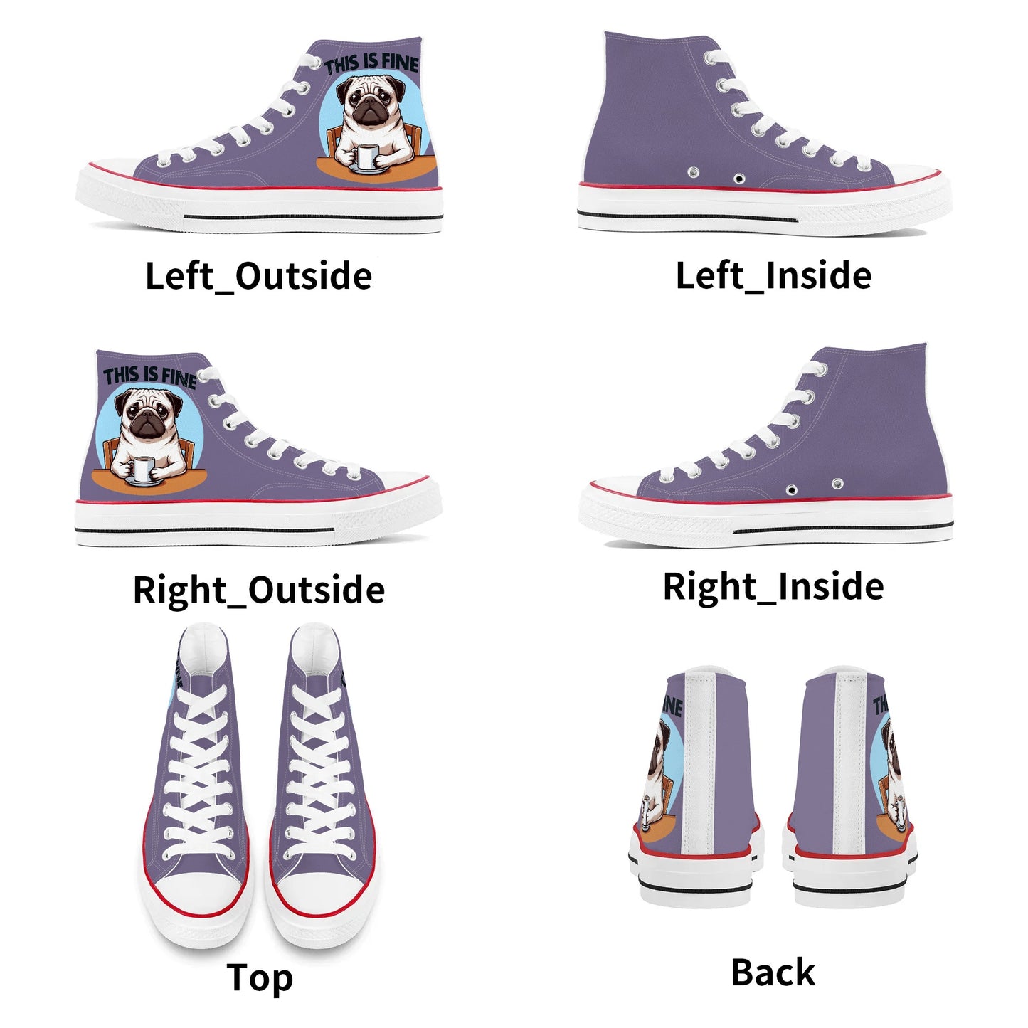 Lady - Classic High Top Canvas Shoes