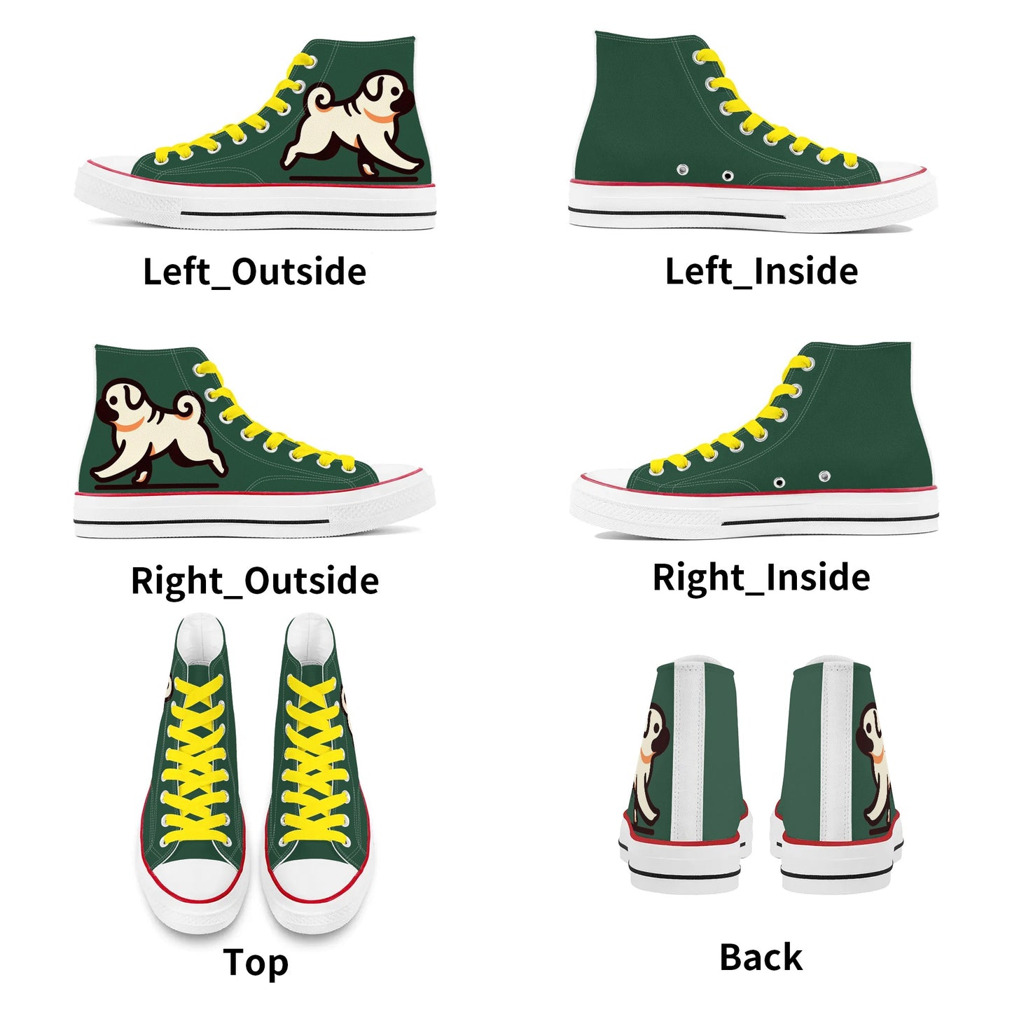 Ginger - Classic High Top Canvas Shoes