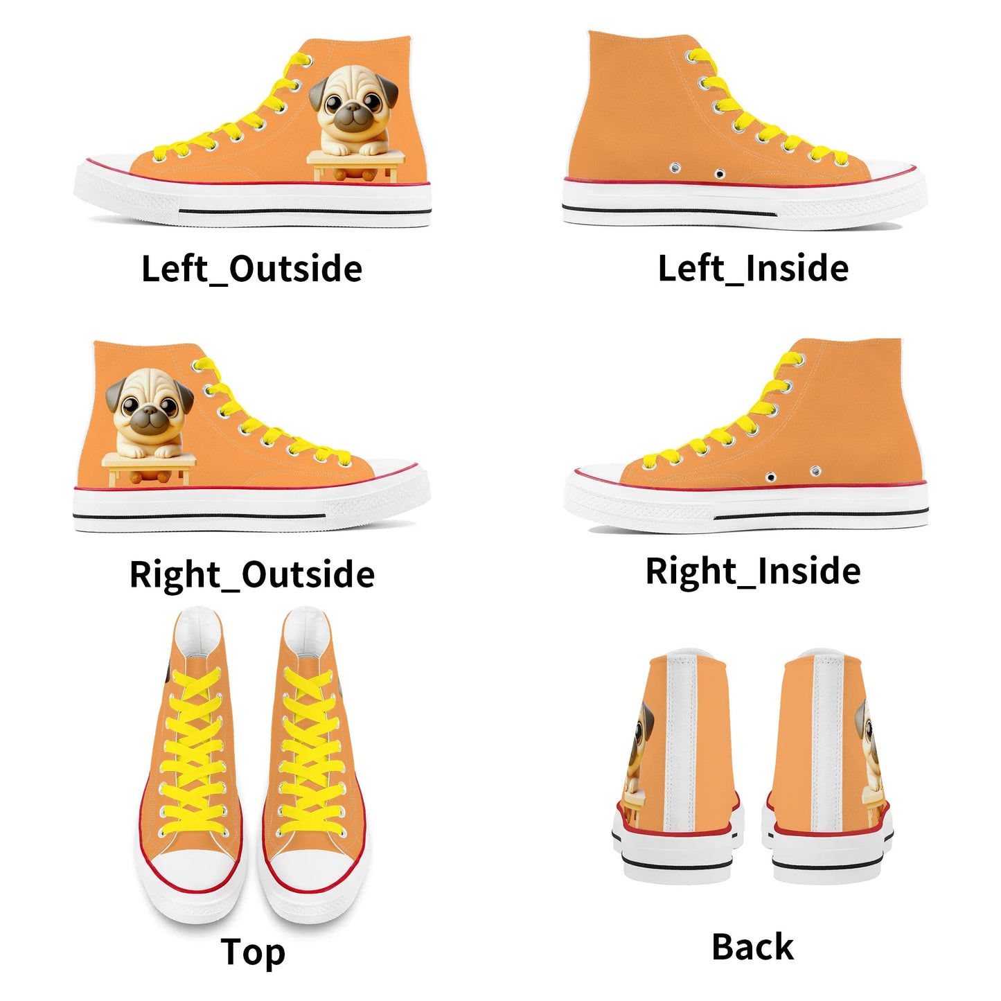 Bella - Classic High Top Canvas Shoes