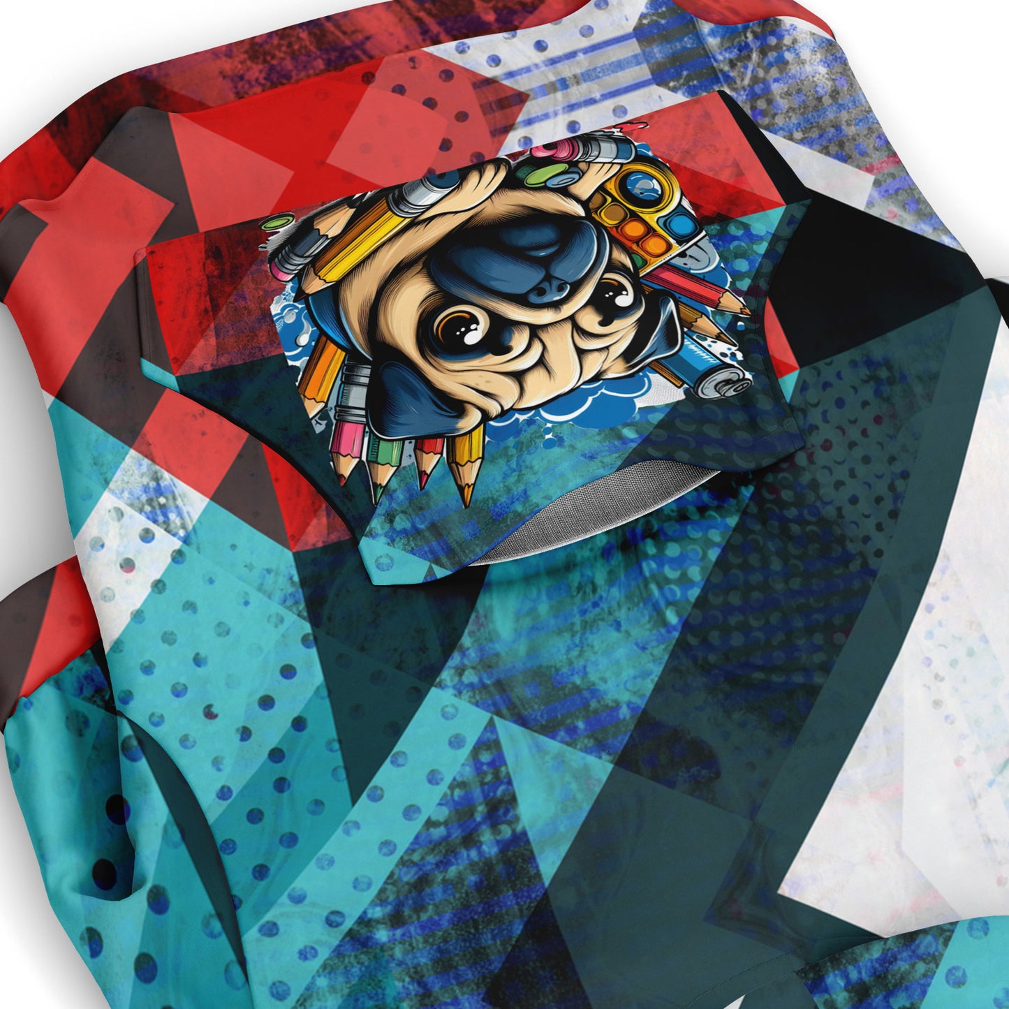 Leo - Pug Zip-Up Hoodie