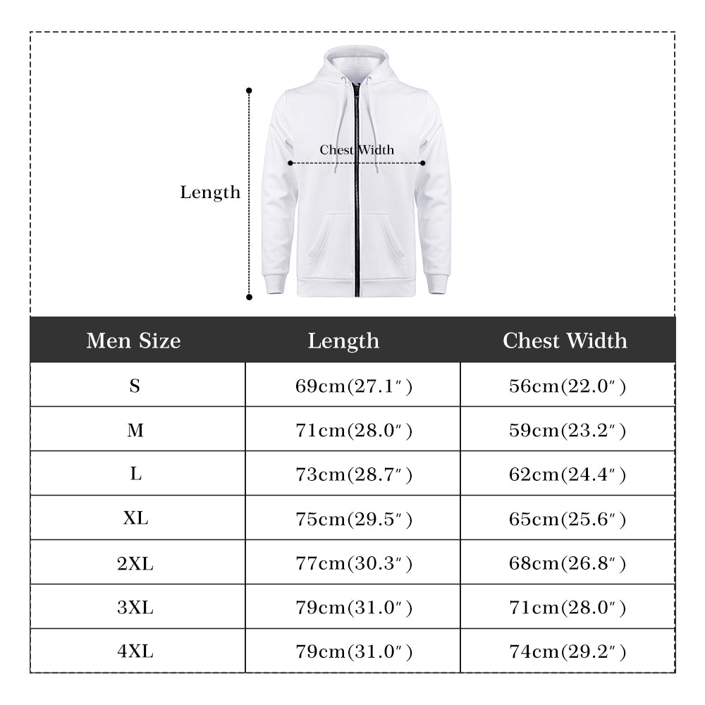 Yeti - All Over Print Zip Up Hoodie