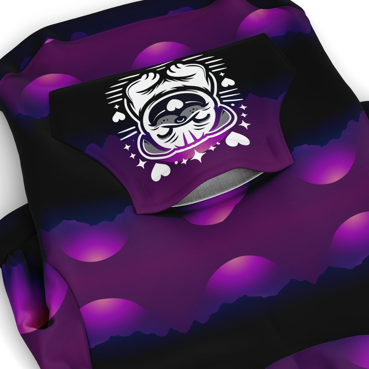 King - Pug Zip-Up Hoodie