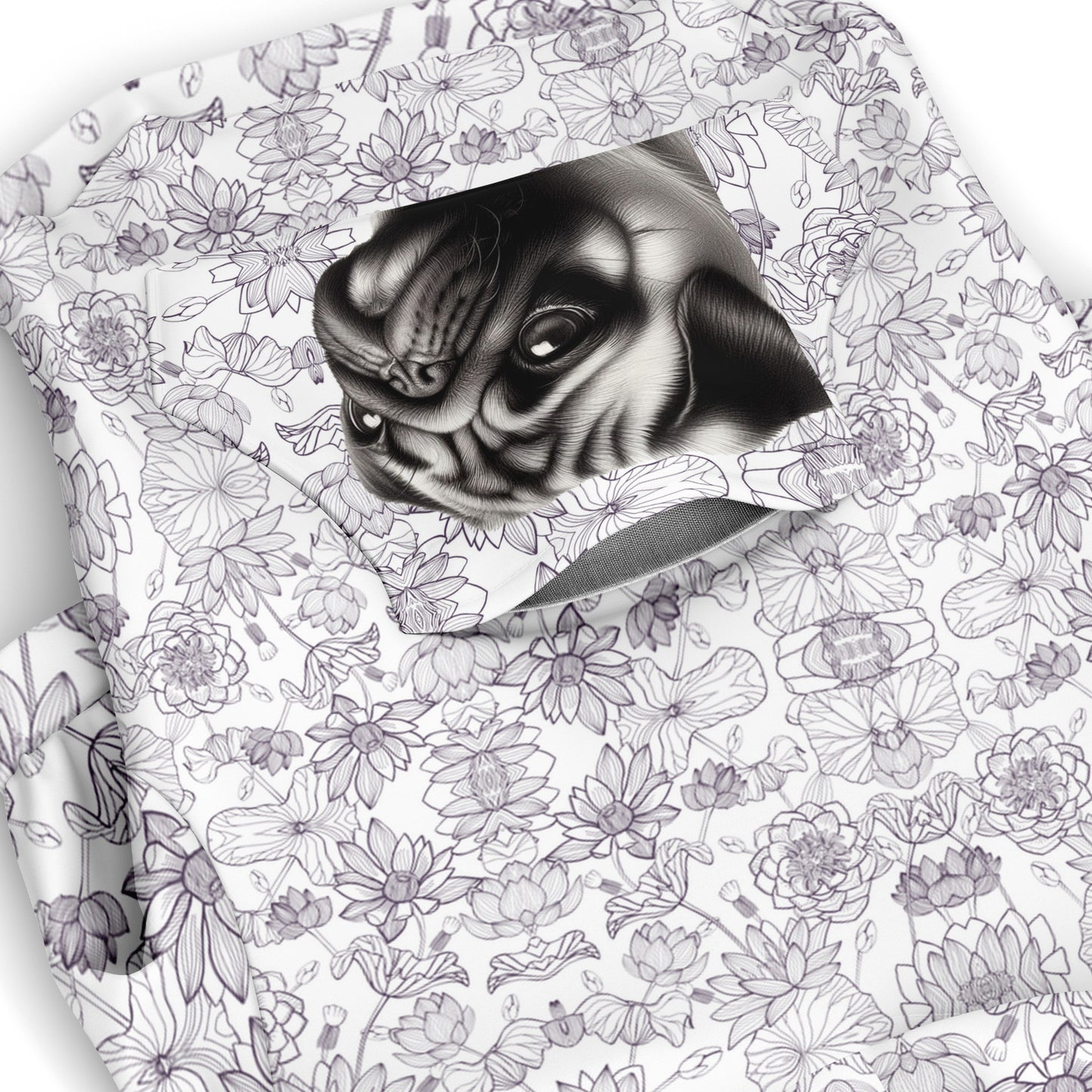 Donna - Pug Zip-Up Hoodie