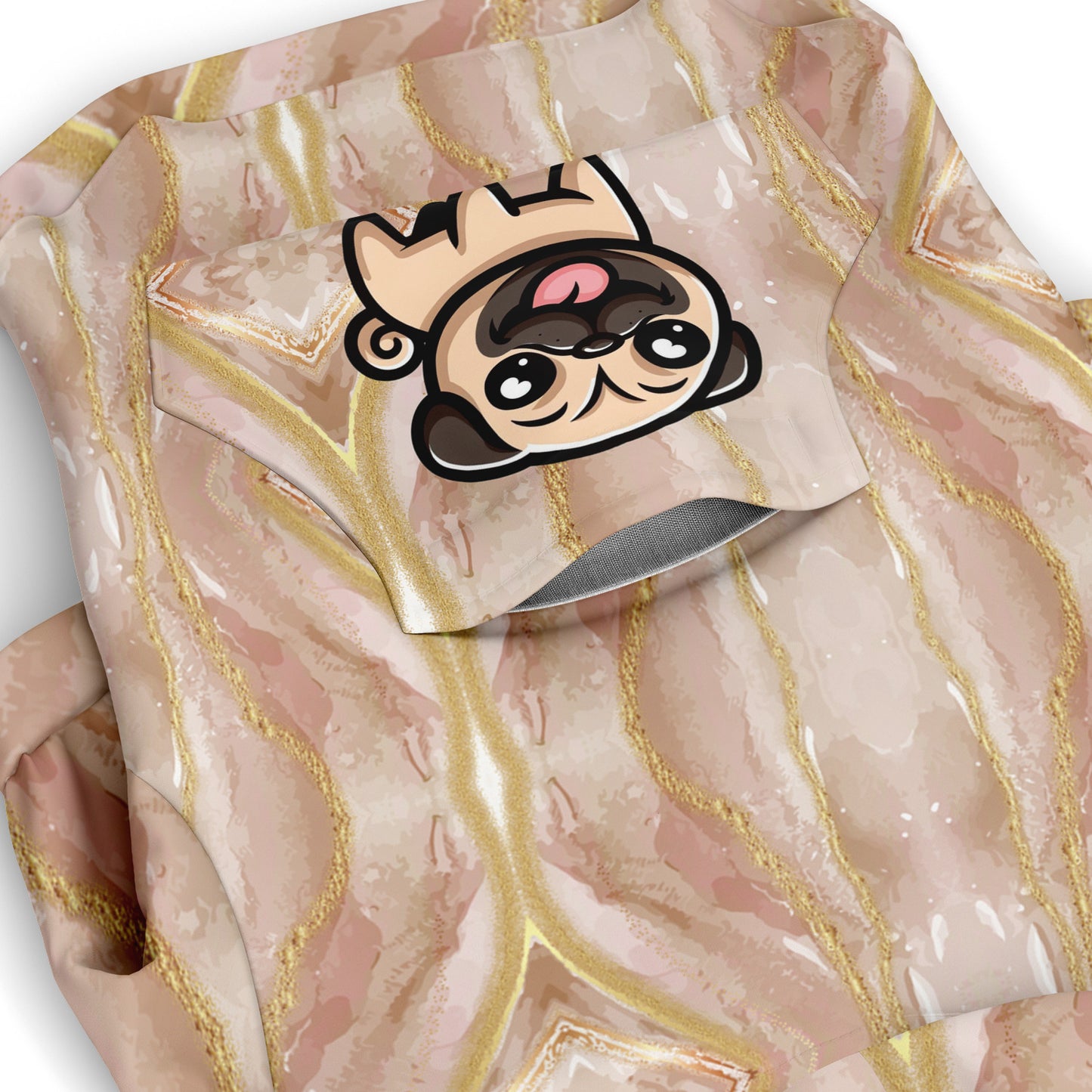 Holly - Pug Zip-Up Hoodie