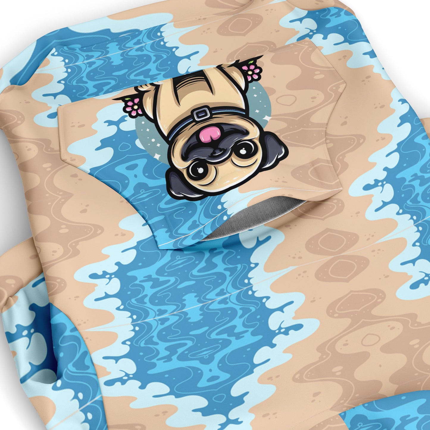 Nora - Pug Zip-Up Hoodie