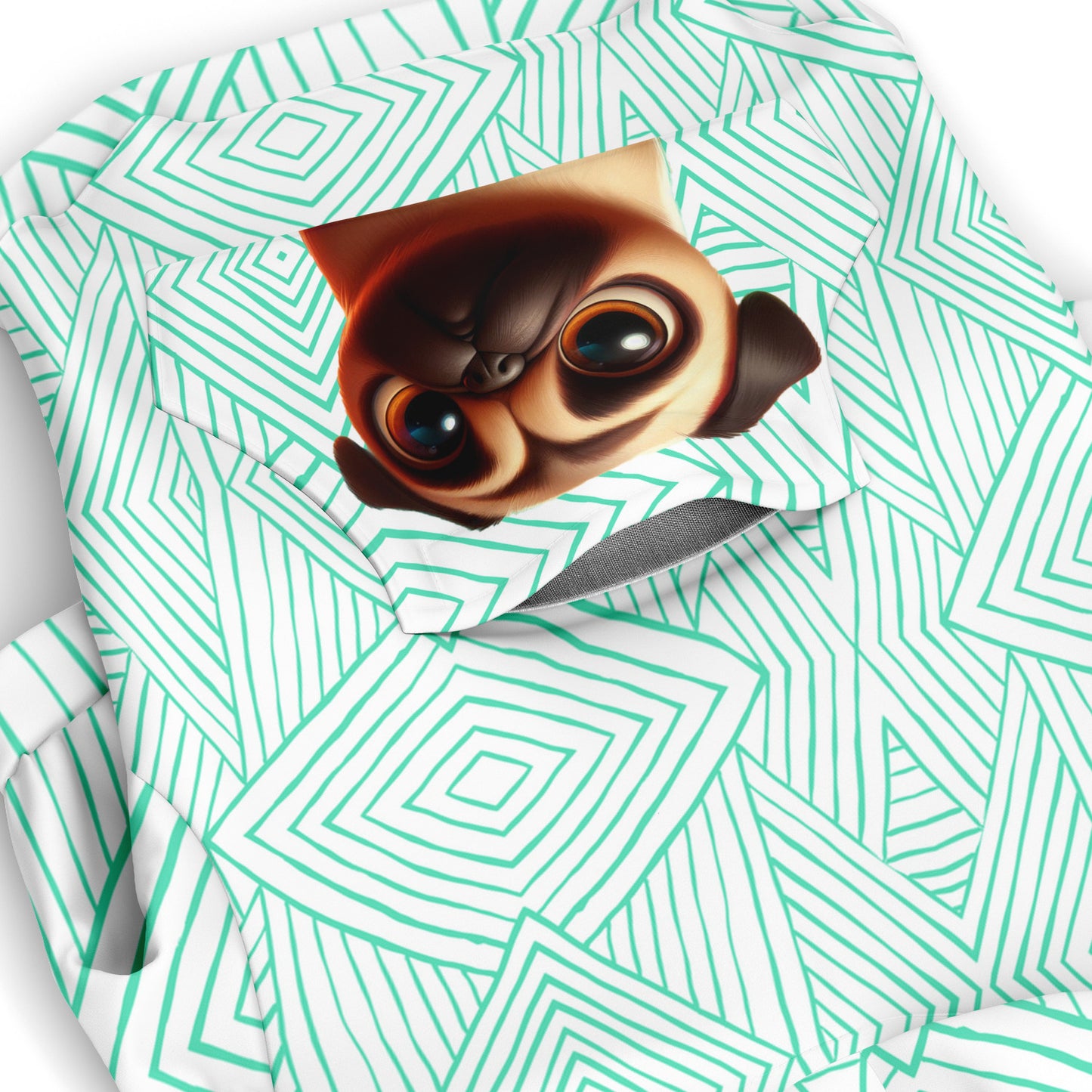 Teddy - Pug Zip-Up Hoodie