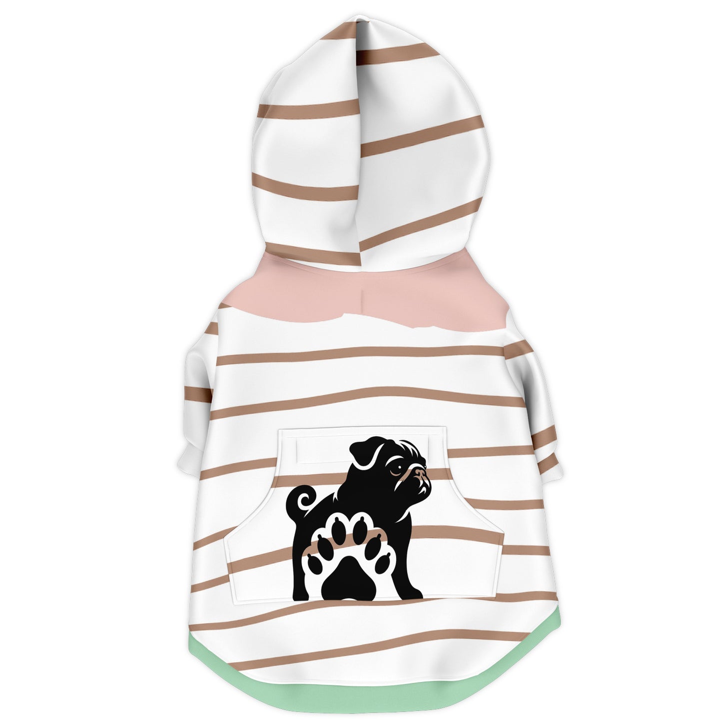 Gracie - Pug Zip-Up Hoodie