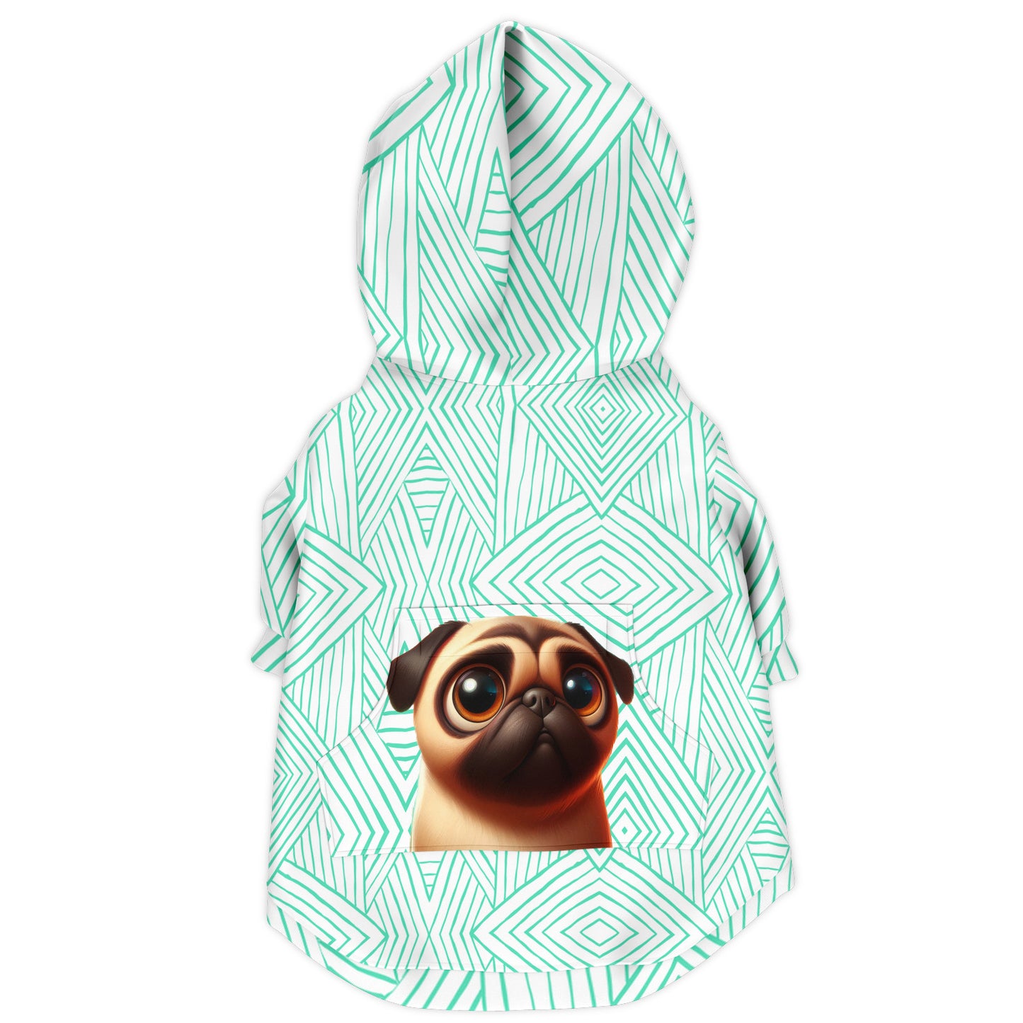 Teddy - Pug Zip-Up Hoodie