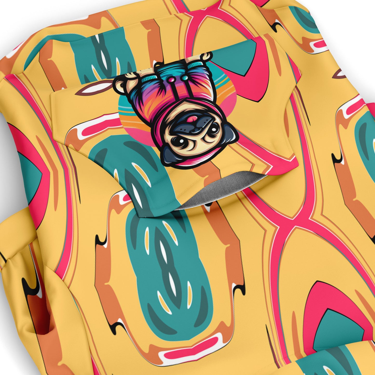 Clara - Pug Zip-Up Hoodie