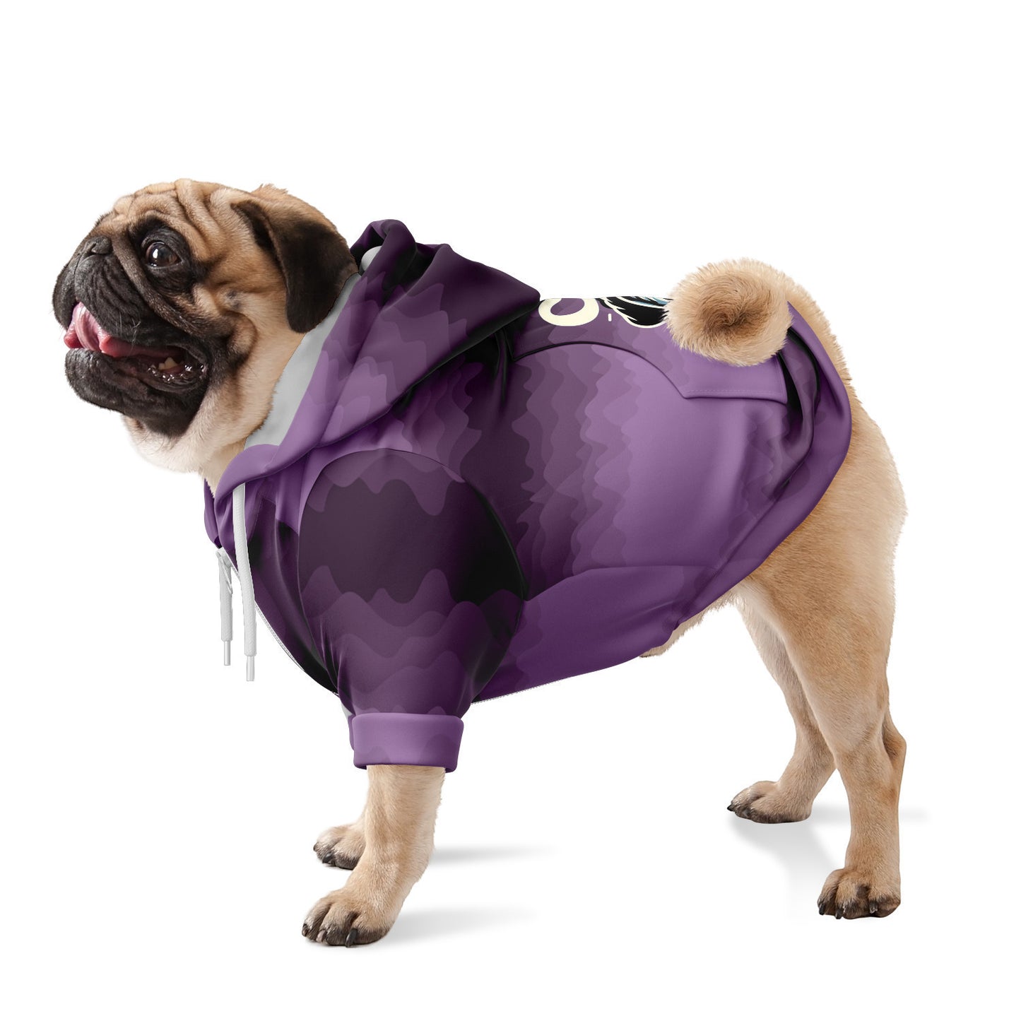 Andy - Pug Zip-Up Hoodie