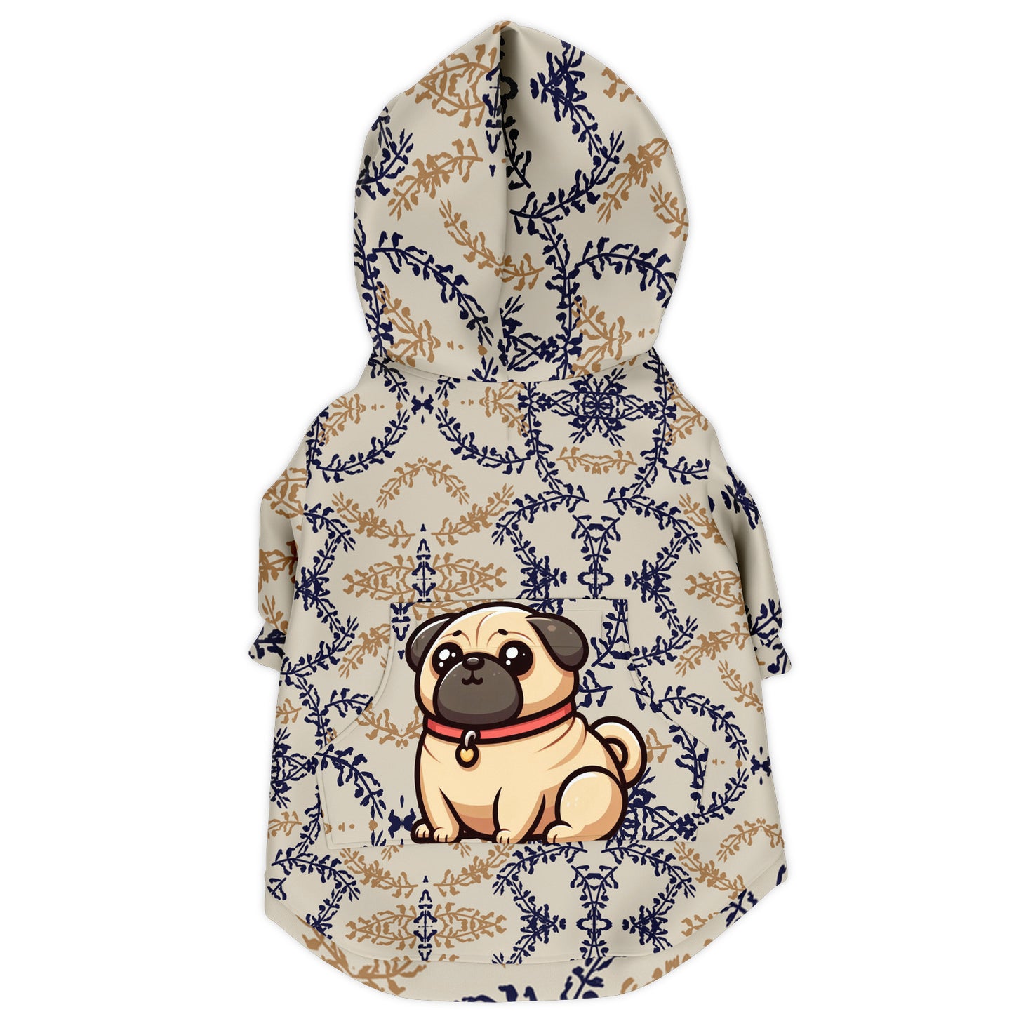 Paisley - Pug Zip-Up Hoodie