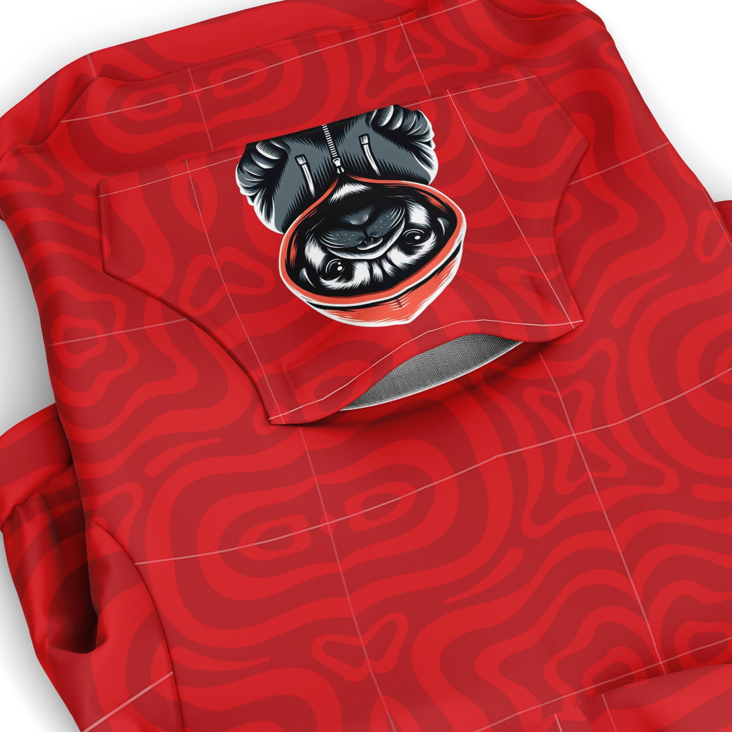 Murphey - Pug Zip-Up Hoodie
