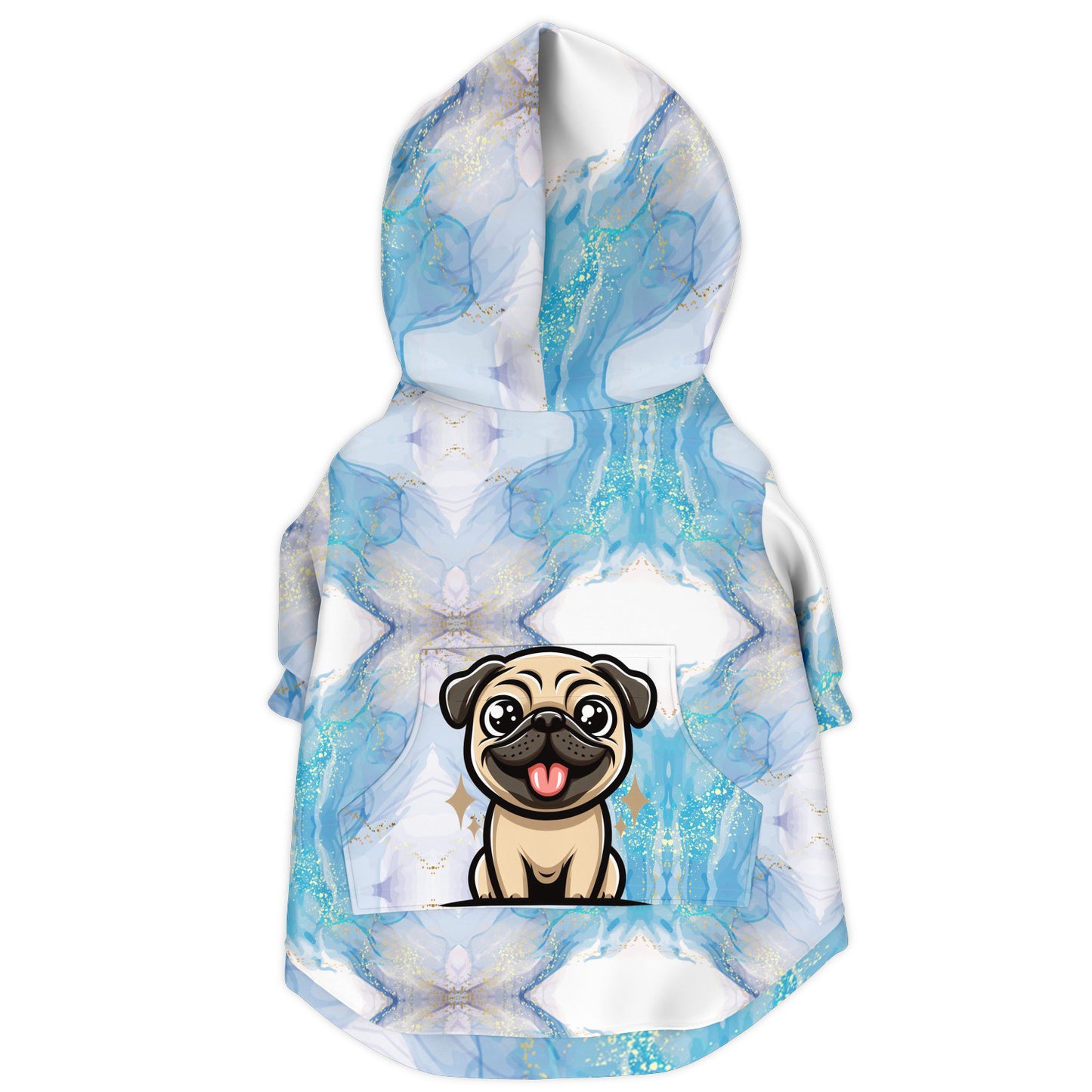 Mary - Pug Zip-Up Hoodie