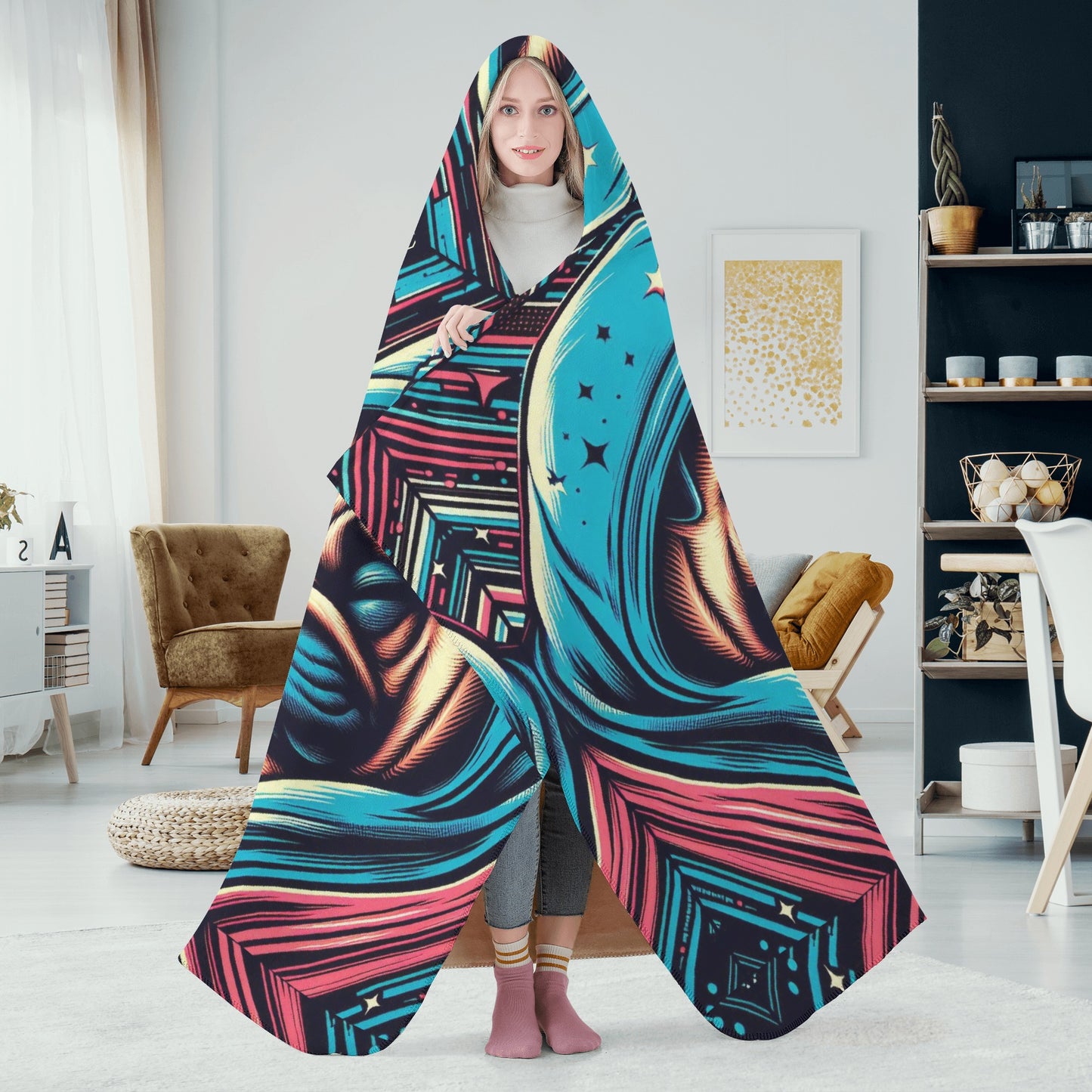 Micro - Hooded Blanket