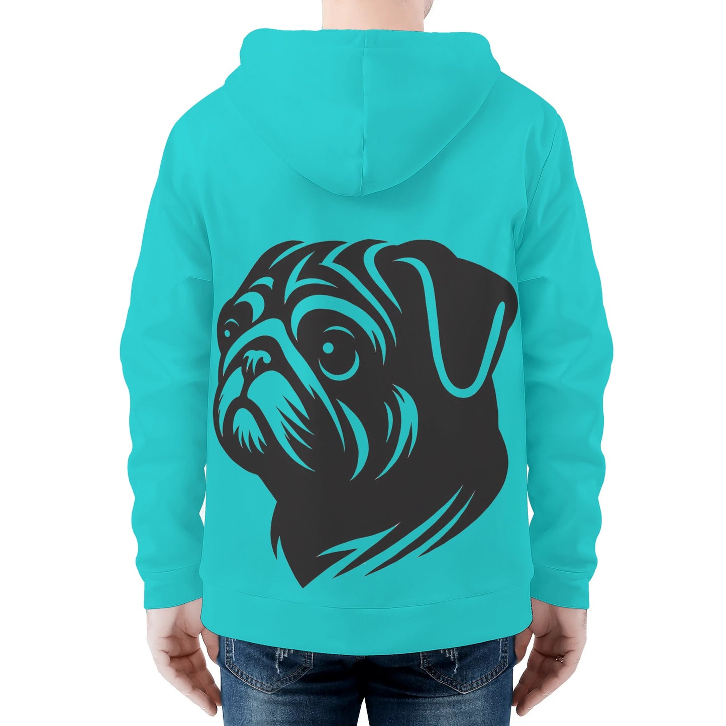 Yeti - All Over Print Zip Up Hoodie