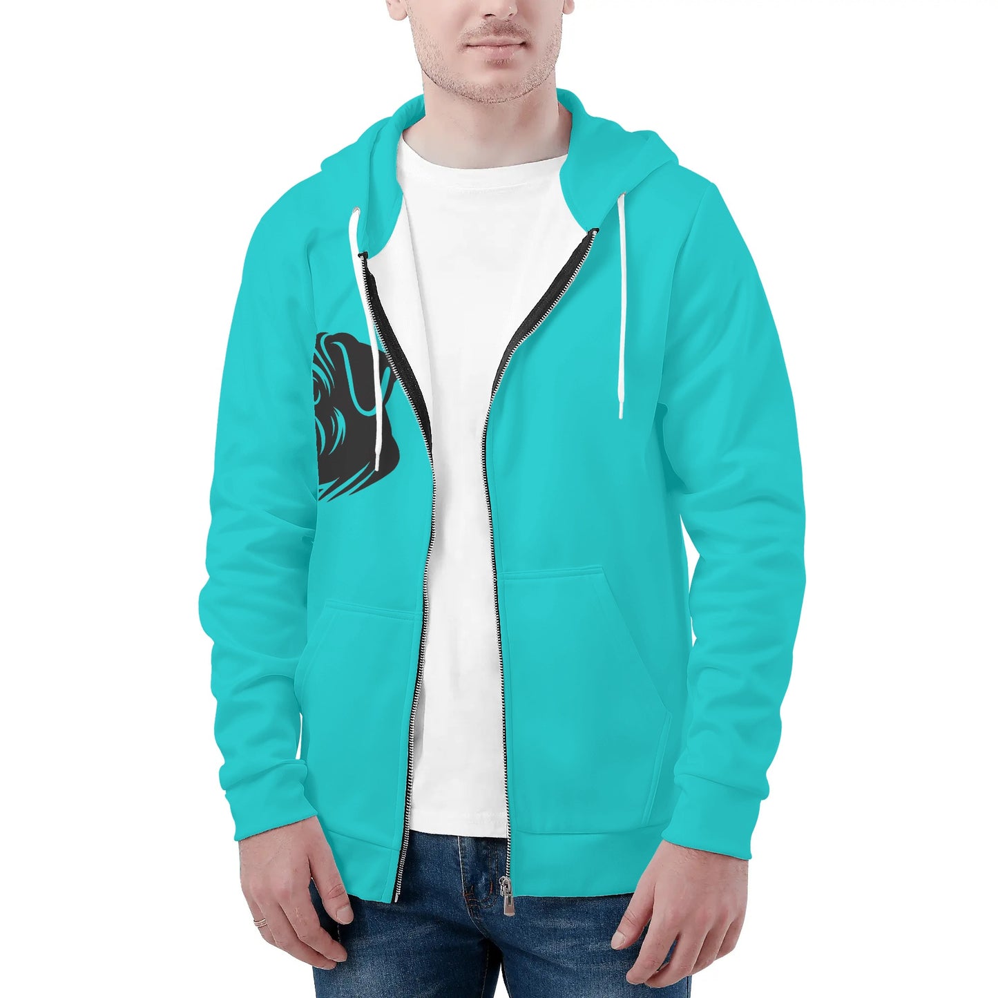 Yeti - All Over Print Zip Up Hoodie