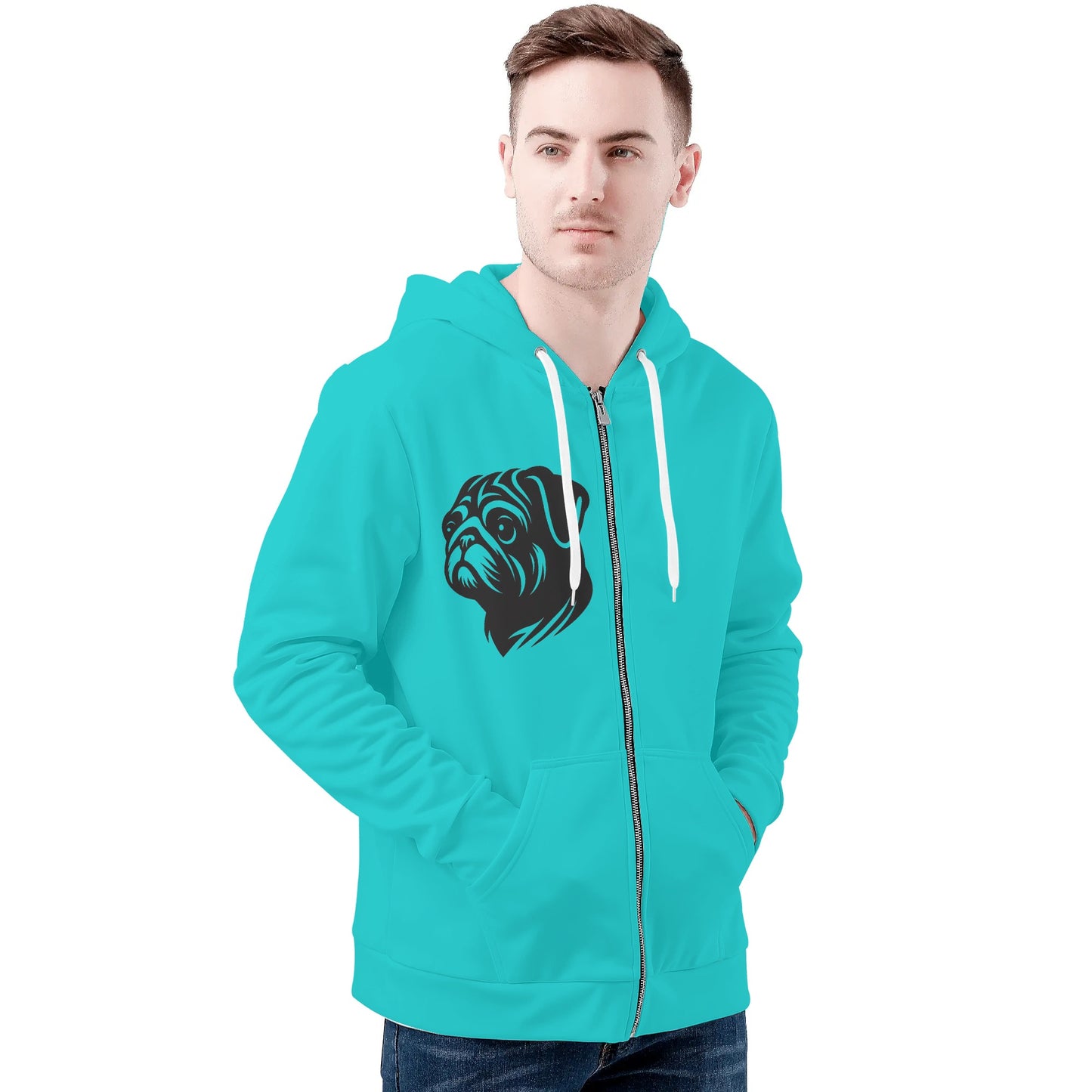 Yeti - All Over Print Zip Up Hoodie