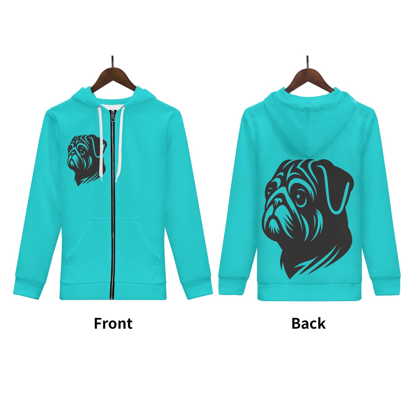Yeti - All Over Print Zip Up Hoodie
