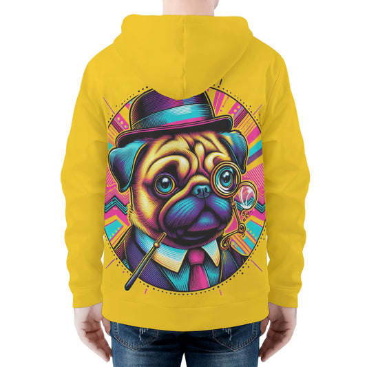 Mojo - All Over Print Zip Up Hoodie